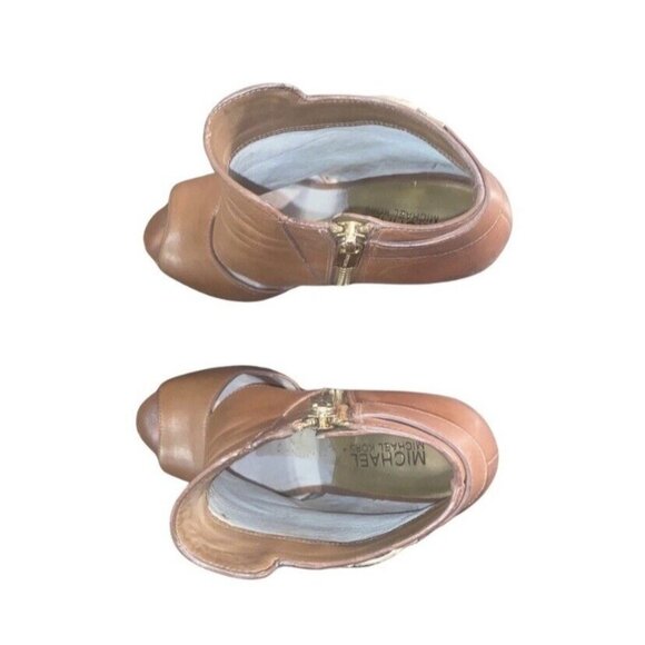 Michael by Michael Kors Wyatt Open Toe Leather Heels Size 6 - Picture 11 of 16